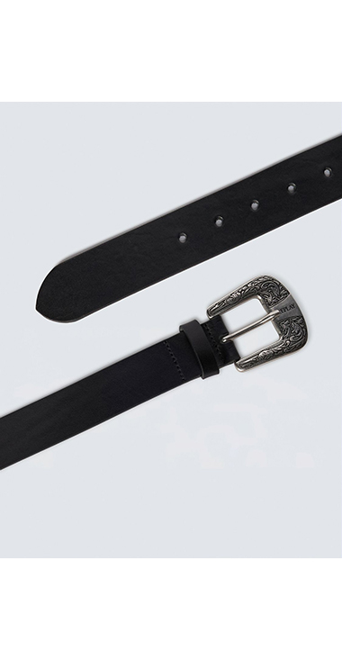 ウエスタンバックル プルアップレザーベルト 詳細画像